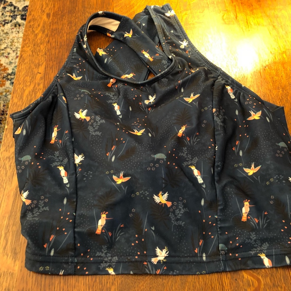 Crop top swim top